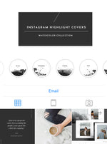 Instagram Highlight Covers - WATERCOLOR